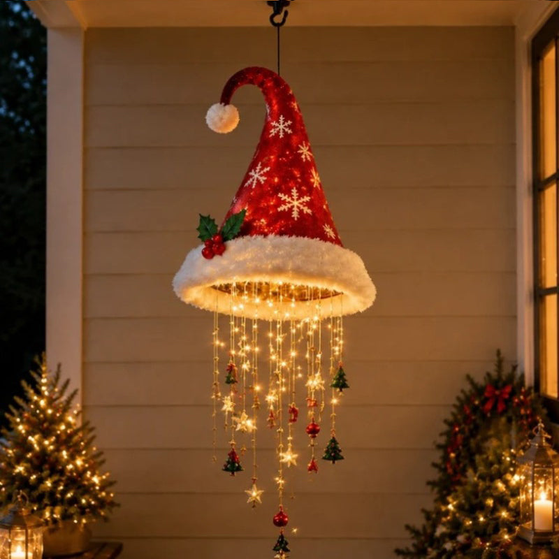 Santa Hat Hanging Light - Classic