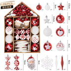 Christmas Ornament Gift Set - Red & White