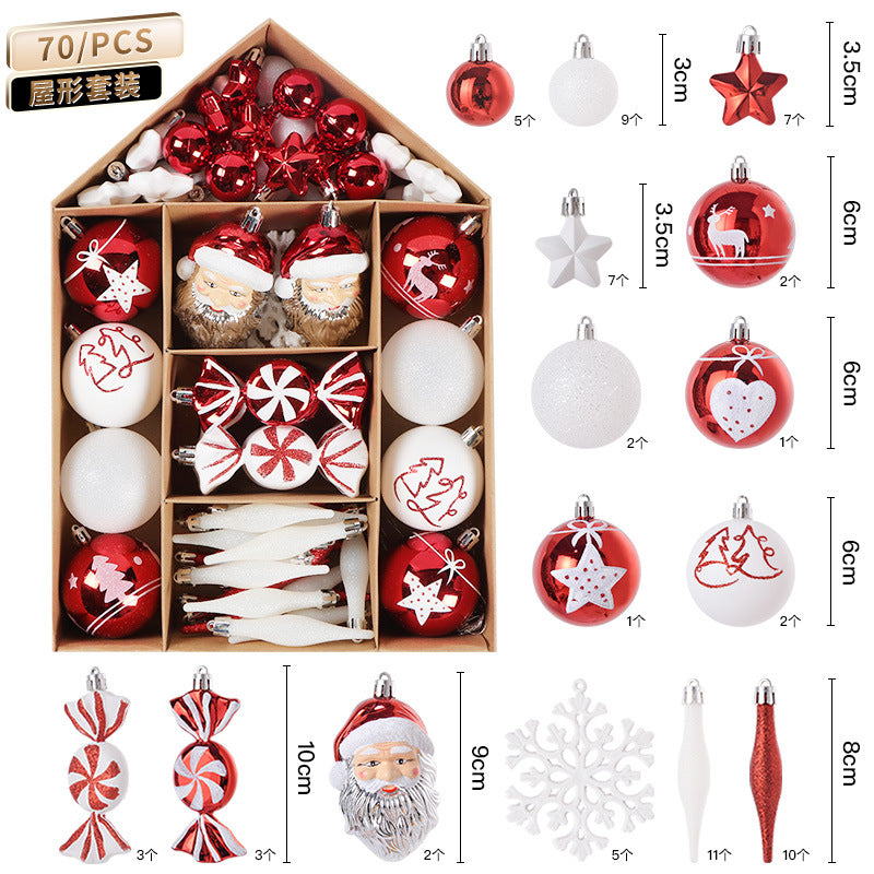 Christmas Ornament Gift Set - Red & White