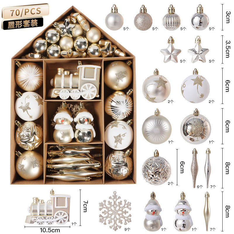 Christmas Ornament Gift Set - Gold & White