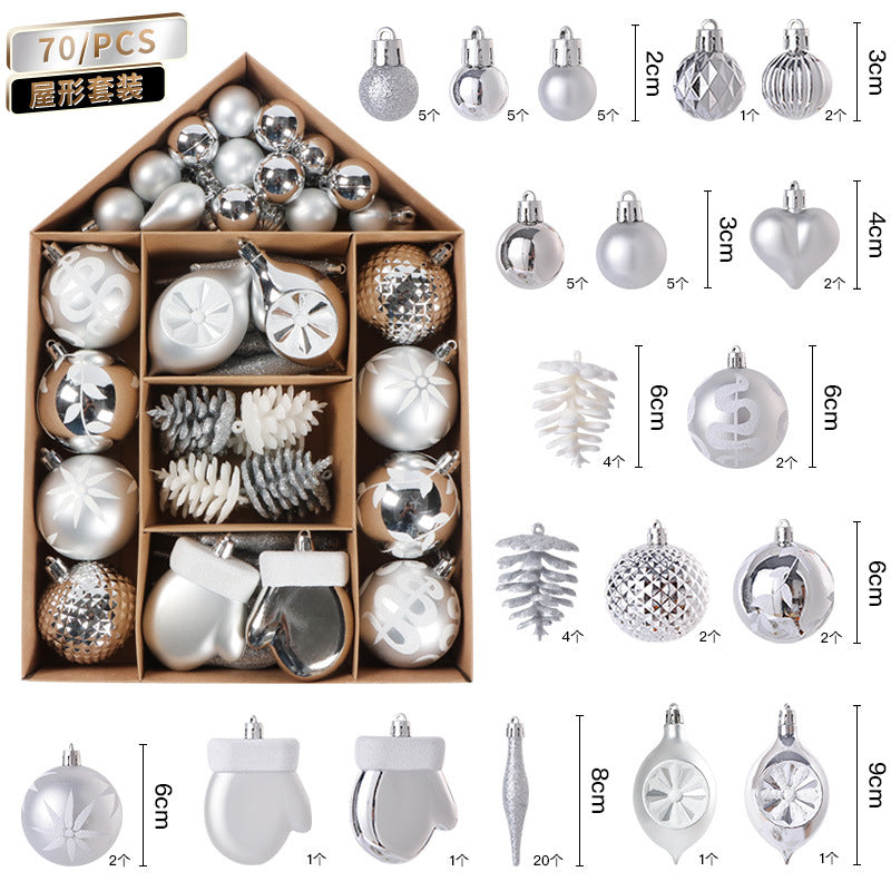 Christmas Ornament Gift Set - Silver & White