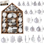 Christmas Ornament Gift Set - Silver & White